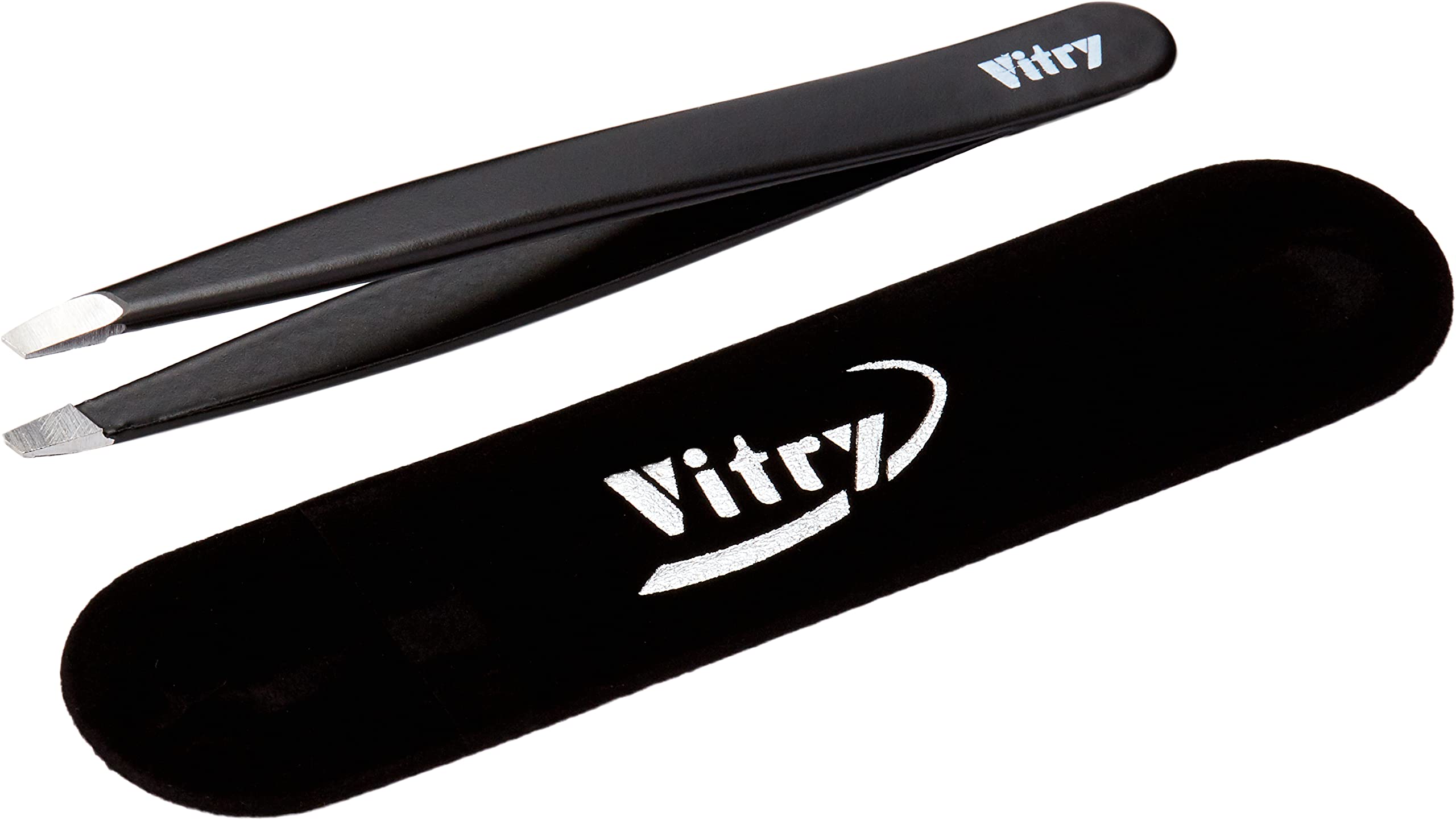 Vitry Professional Tweezers Black Bias Binding 22 Units