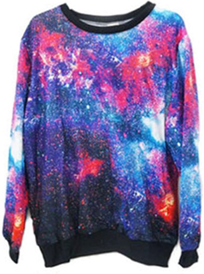 Women Men galaxy sweaters Top Space Printed Hoodies lady galaxy sweatshirts: Amazon.co.uk: Clothing