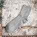 Trelemek Women's Cotton Free Size Grey Socks