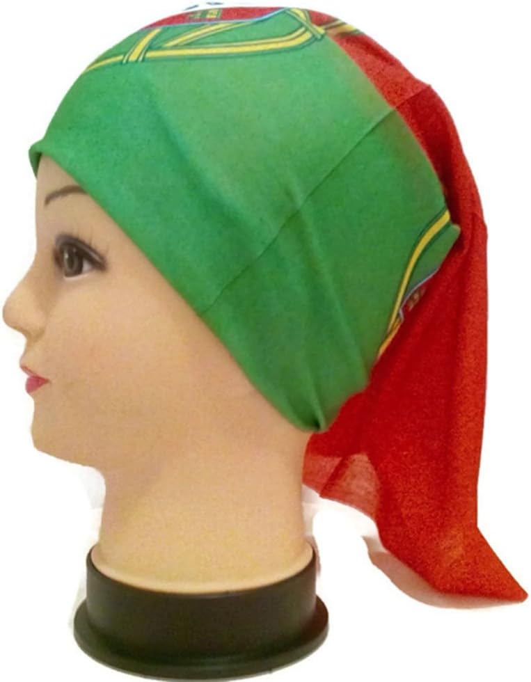 TuberbandSeamless Multifunctional Unisex World Cup of Soccer PORTUGAL Country Flag Bandana. Unique Design. Microfiber. Outdoor Sport Head Band. One Size Fits Most .UV Protection, Strong, Durable, Soft, Breathable, Absorbent, Can Be Used As Hairband, Wrist Band,neckerchief,cap,face Mask,balaclava,hood,sun Guard , Hat Liner and More.