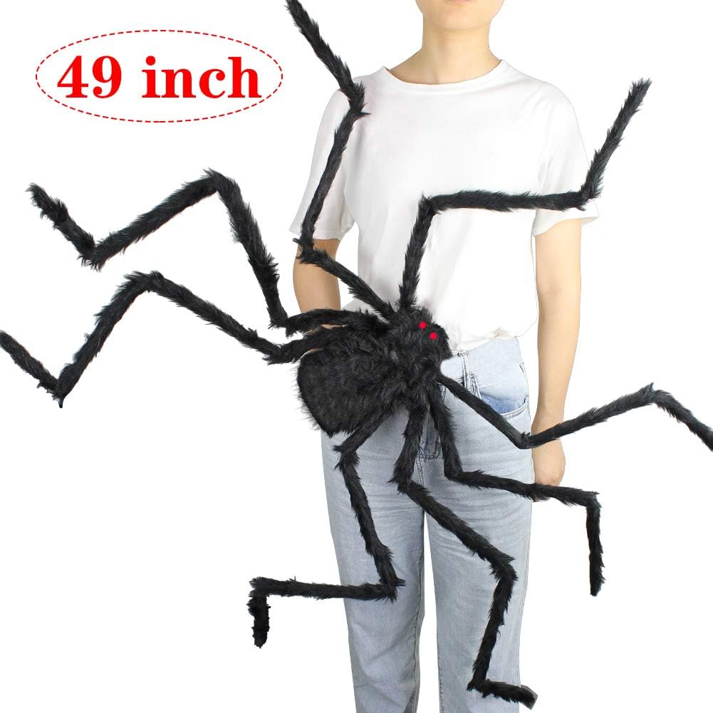 Amazon Com Komiwoo 49 Inch 125cm Giant Huge Black Spider