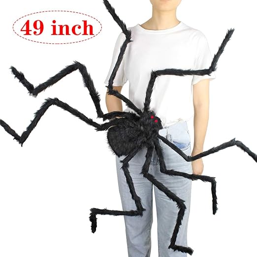 Amazon Com Komiwoo 49 Inch 125cm Giant Huge Black Spider