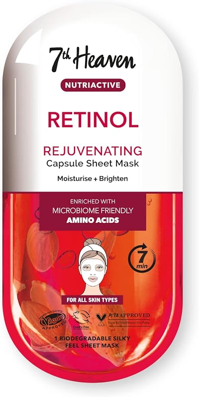 7th Heaven Retinol NutriActiv Rejuvenating Sheet Mask with Amino Acids