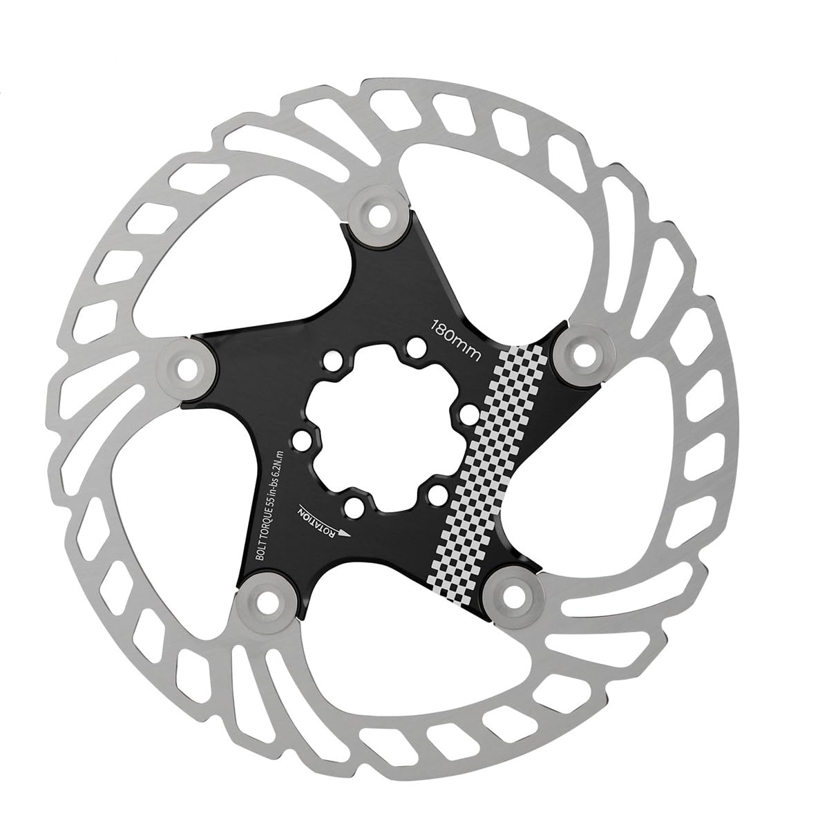 HOUSON bicycle brake disc, bicycle cooling brake disc with 6 screws MTB discs floating brake for road bike mountain bike MTB BMX city bike 180mm