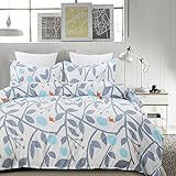 Vaulia Lightweight Microfiber Duvet Cover Sets, Reversible Print Pattern Design - King Size