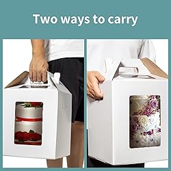 Wowxyz 8 Pack Tall Cake Boxes for Tier Cakes