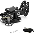 Mini Key Morse Radio HAM Send Telegram Double Paddle Morse Code Key with Stainless Steel Body Three Neodymium Magnets Base Black
