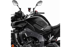 KATIE DEVI for Yamaha MT-10 MT 10 MT10 2022 2023 Motorcycle Side Fuel Tank pad Tank Pads Protector Stickers Decal Gas Knee Grip Traction Pad Tankpad (One Set) Black