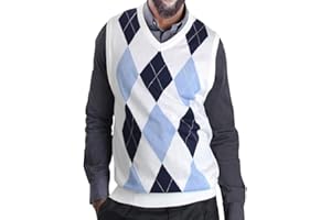 BLUE OCEAN Men's Classic Argyle Sweater Vest
