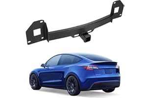 GETEEN Trailer Hitch Compatible with Tesla Model Y 2020-2025, 2-inch Tow Hitch Receiver, Black Trailer Hitch Kit, Anti-Rust Gloss Black Powder Coat Tow Hitch