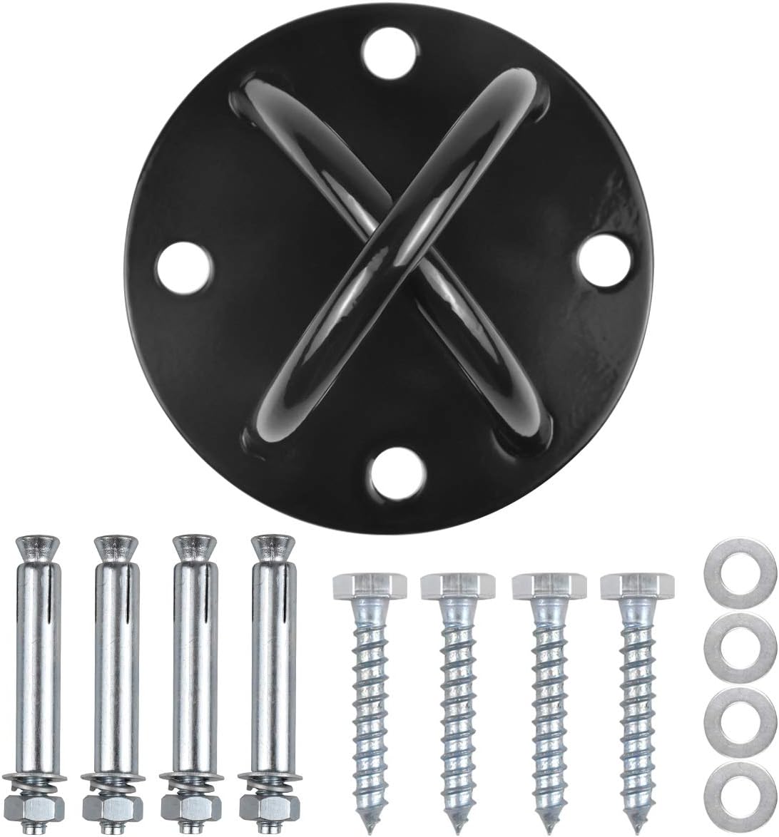 Fodlon Wall Ceiling X Mount Anchor, Suspension Trainer Bracket, Mount