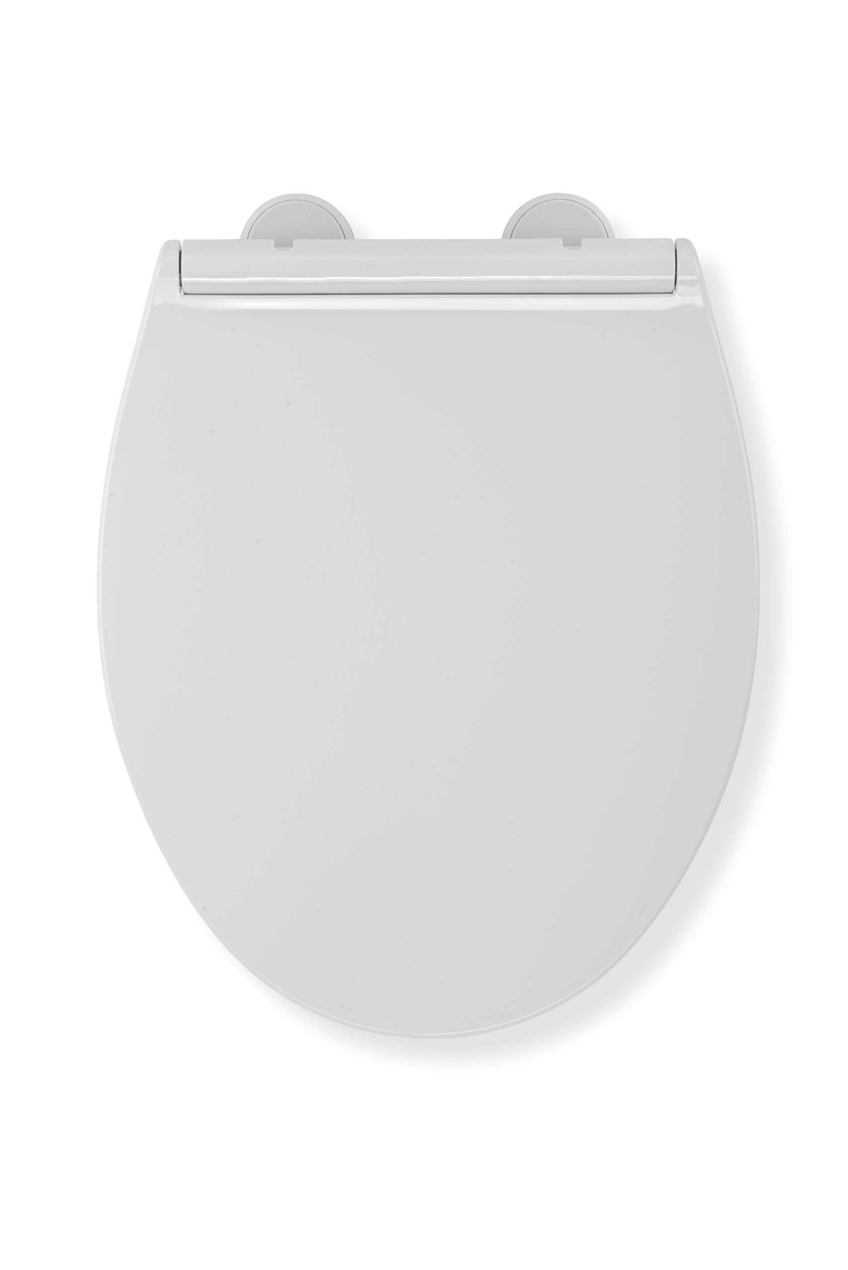 Croydex Sit Tight Ullswater Toilet Seat, White, 44.5 x 36 x 5 cm