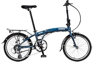 SOLOROCK 20" 8 Speed Aluminum Folding Bike - Wonder V Brakes, with Fenders & Alloy Rear Rack, Stainless Steel Spokes & Stainless Steel Fender Stays