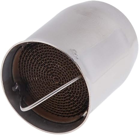 Amazon 排気サイレンサー マフラーバッフル オートバイ 消音器 60mm シルバー バッフル 車 バイク