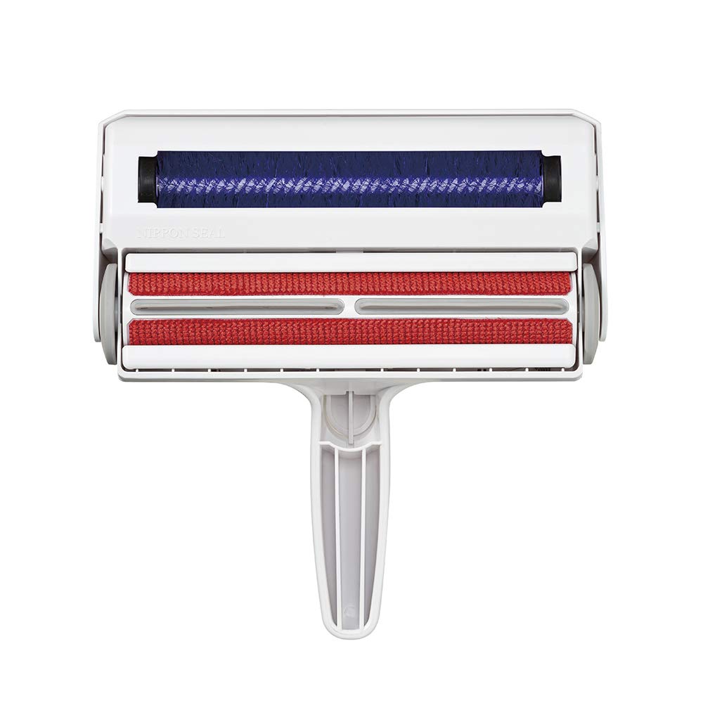 エチケットブラシ ぱくぱくローラー W ( 犬 / 猫 / ペット ) 繰り返し使える 抜け毛取り ( 小さい固形物 / 綿ほこり ) 猫の毛取りブラシ クリーナー 掃除 日本シール 直販商品画像