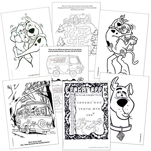 Scooby Doo Coloring Book with Scooby doo Stickers | Pricepulse