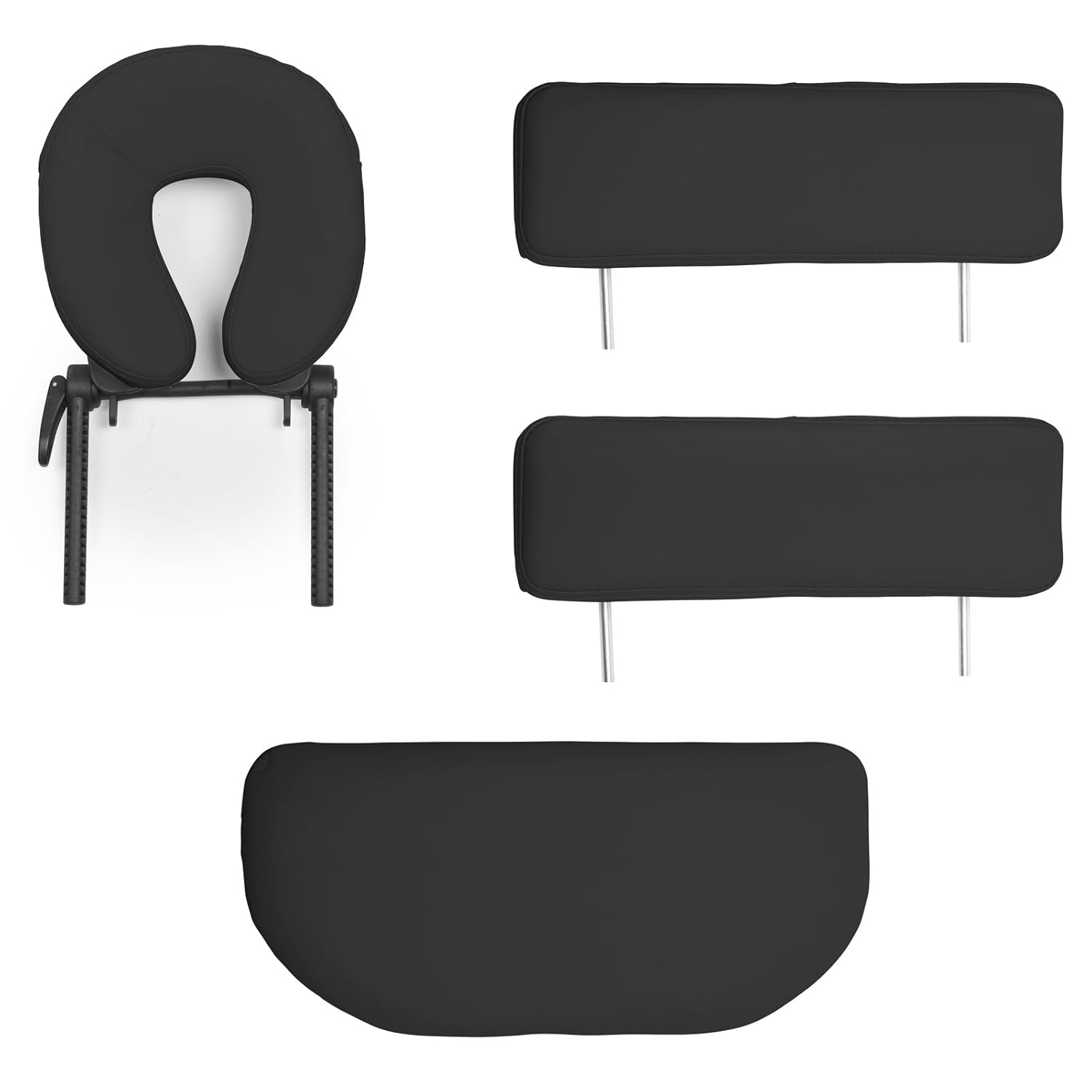 Saloniture Professional Portable Folding Massage Table with Carrying Case - Black: Beauty