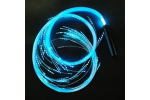 FOPLIT Fiber Optic Dance Whip - Rechargeable LED Light Whips Luminous Outfit for Party Rave Halloween Christmas