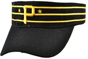 Alberts Gifts Visor - Black w/Gold P & Stars/Stripes