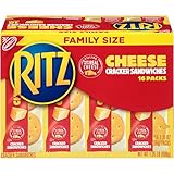 Ritz Cheese Cracker Sandwiches Snack Packs, Family Size, 16 Count Box, 1.35 Ounce