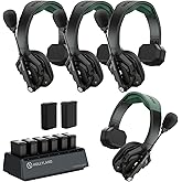 Hollyland Solidcom SE PRO 4-Users ENC Noise Cancellation Wireless Intercom Headset System 400m/1312ft Team Communication with