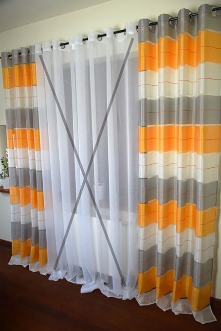 Aembe Rideaux Oeillets Translucide Ensemble Design