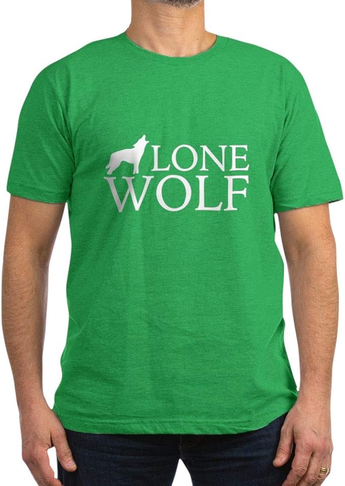 CafePress Lone Wolf Men's Fitted T Shirt Men's Fitted T