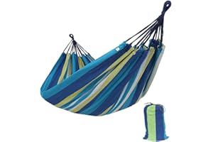 OVYUZHEN Outdoor Amacas Garden Camping Hammock,Hammock Portable with Carrying Bag for Patio Yard Garden Backyard Porch Travel ﻿