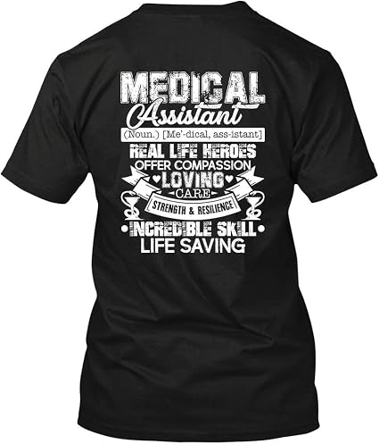 Amazon.com: Medical Assistant Definition Tee Shirt, Unisex Cotton Shirt