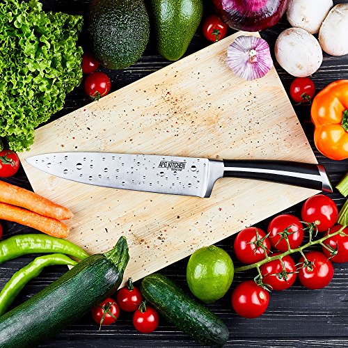 8" Chef Knife by APG Kitchen Best 8inch Razor Sharp Chef's Knife with Ergonomic