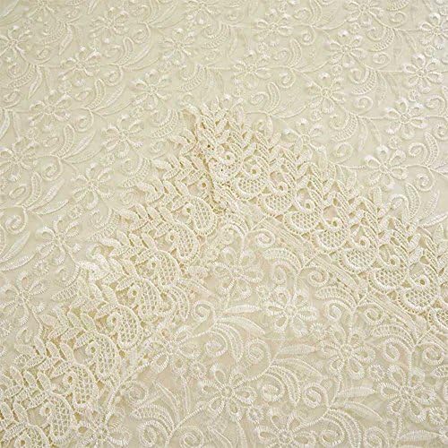 Earlyheart European Classical Simple Tablecloth Fashion Fabric Beautiful Jacquard Lace Tablecloth Rectangular Tablecloth Rectangular Cloth Beige, Multiple Sizes,L