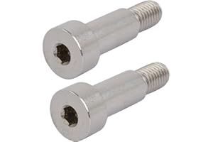 uxcell 304 Stainless Steel Hex Socket Shoulder Bolt 12mm Shoulder Dia 25mm Shoulder Length M10 Thread 2Pcs