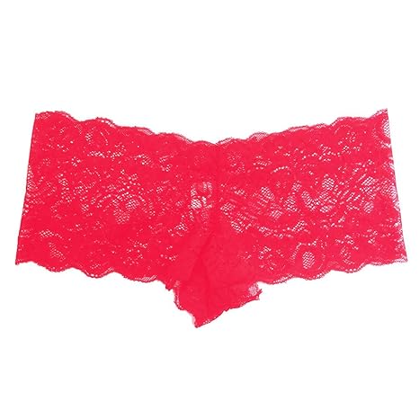 Lialbert Damen Hipster Boxershort Spitze Slip Semitransparenter Hotpant String Tanga Reizwäsche Dessous Thongs Unterwäsche Un