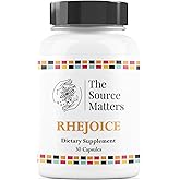The Source Matters Rhejoice Dietary Supplement | Hormone Support Formula for Women During Menopause with Rhapontic Rhubarb Root Extract for Hormonal, Inflammatory, & Mood Balance (30 Capsules)