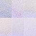 Mezerdoo 6pcs Unicorn Aurora Nail Art Glitter Powder Set White Sequins Mermaid Dust Small Flakes Decorations for DIY Nails Glitters