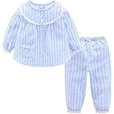 Mud Kingdom Boys Pajamas Set with Notch Collar Anchor Pattern Long Sleeve