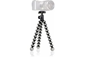 JOBY Gorillapod 1K Stand. Lightweight Flexible Tripod 1K Stand for Mirrorless Cameras or Devices Up to 1Kg (2.2Lbs). Black/Charcoal