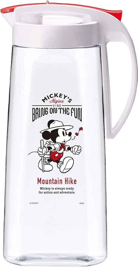 Amazon Co Jp アスベル 冷水筒 ドリンク ビオ2100c ミッキー 2 1l 縦横置き 茶しぶ不着防止加工 8026 ホーム キッチン