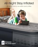 iDOO Single Air Bed with Built-in Pump 190x100x46cm 250kg Max view 5