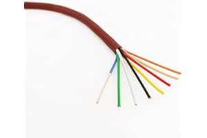 Cableague Thermostat Wire 18/8 18 Gauge 8 Conductor ETL 18-8 50 Feet Brown (18-8 Brown, 50Feet)