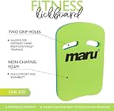 Maru Lime Blue Swimming Kickboard EVA Foam Easy-Grip 42x28cm Kids & Adults view 3