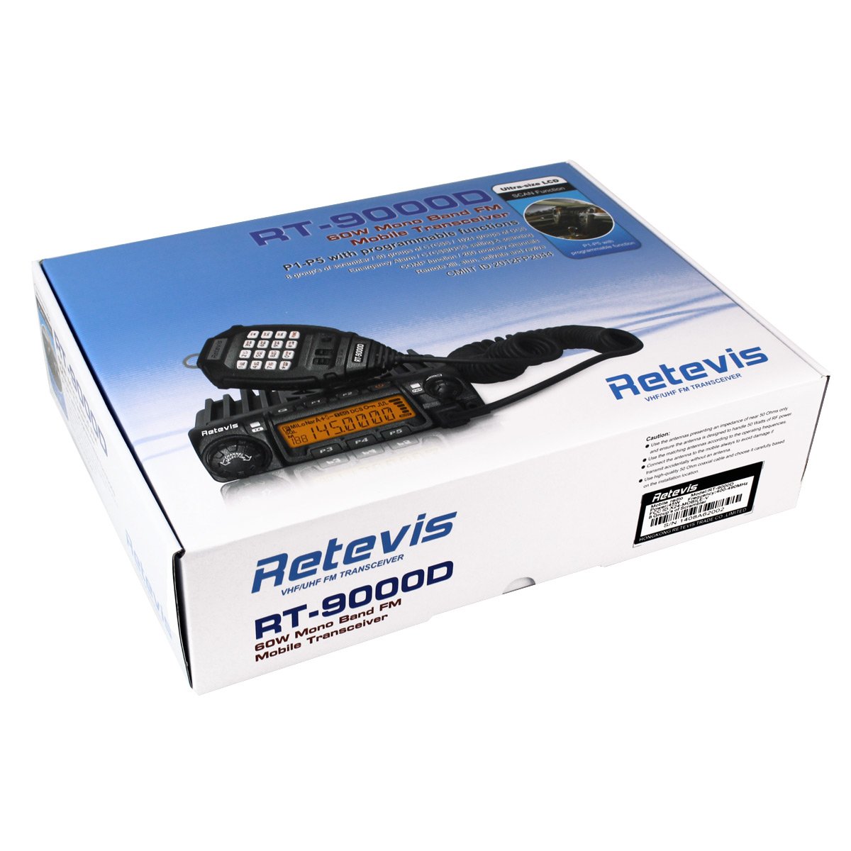 Fixedmount CB Radios Retevis RT9000D Mobile Radio Transceiver VHF 220260MHz 60W 200CH 50
