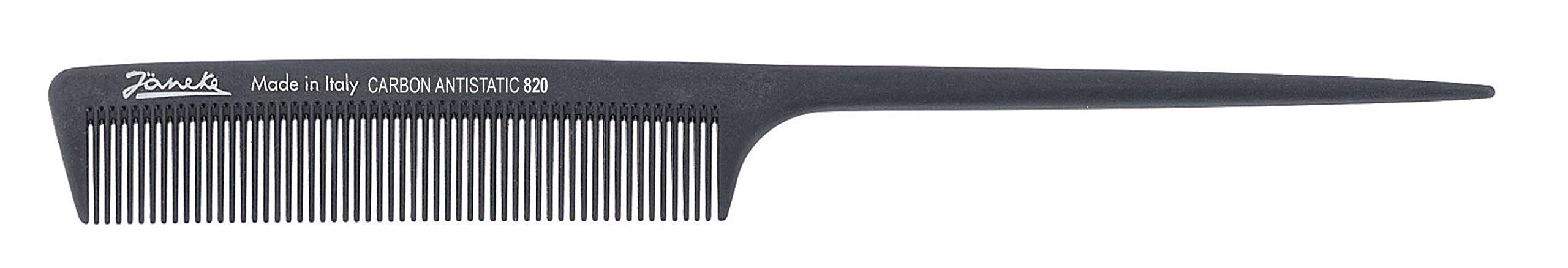 Jäneke 55820 Carbon Comb Approx. 22 cm (anti-static) hair comb even teeth (820)