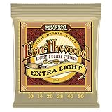 Ernie Ball Earthwood Extra Light 80/20 Bronze Acoustic Set, .010 - .050
