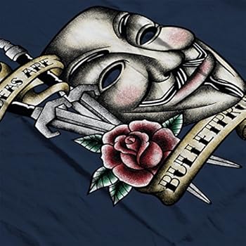 Cloud City 7 V For Vendetta Mask Traditional Tattoo Style Men S