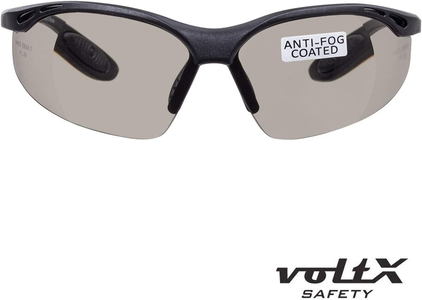 voltX 'Constructor' SAFETY READERS Full Lens Reading Safety Glasses UKCA & CE EN166f certified (+1.0 Dioptre, Smoke) - Image 3