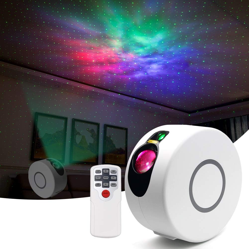 Kids Rotation LED Star Projector Night Light Galaxy Ocean Nebula Lamp