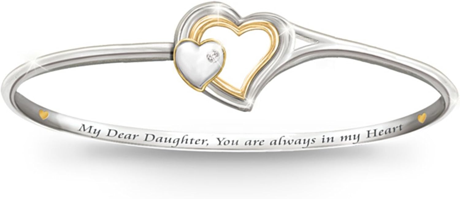 Bradford Exchange Daughter Diamond Bracelet Always in My