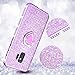 Maxdara Galaxy S9 Case, Galaxy S9 Glitter Sparkle Cute Women Girls Case Bling Shiny Diamond Rhinestone Ring Holder Stand Kickstand TPU Bumper Case Cover for Samsung Galaxy S9 5.8 inches (Purple)