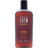 Men's Body Wash by American Crew, Body Wash with 24 Hour Odor Protection, Deodorant Body Wash, 15.2 Fl Oz/ 450ml